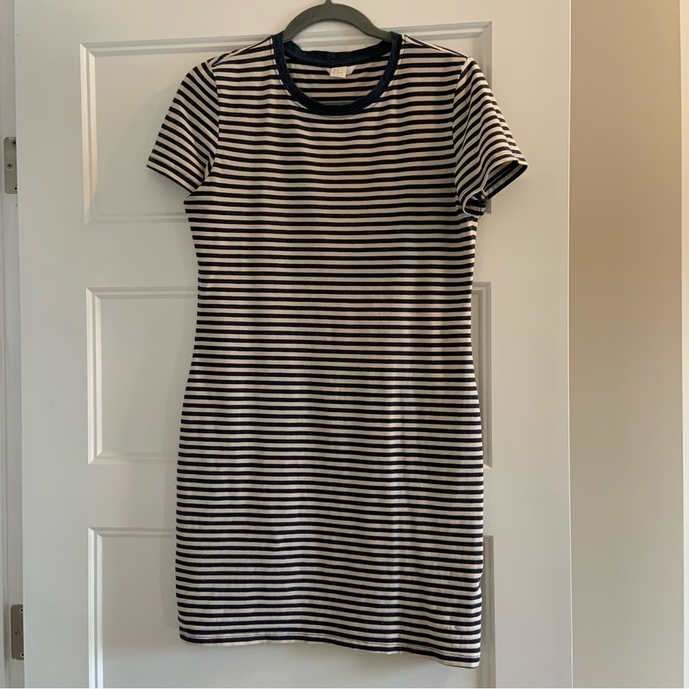 Blue and white striped bodycon dress - H&M size M